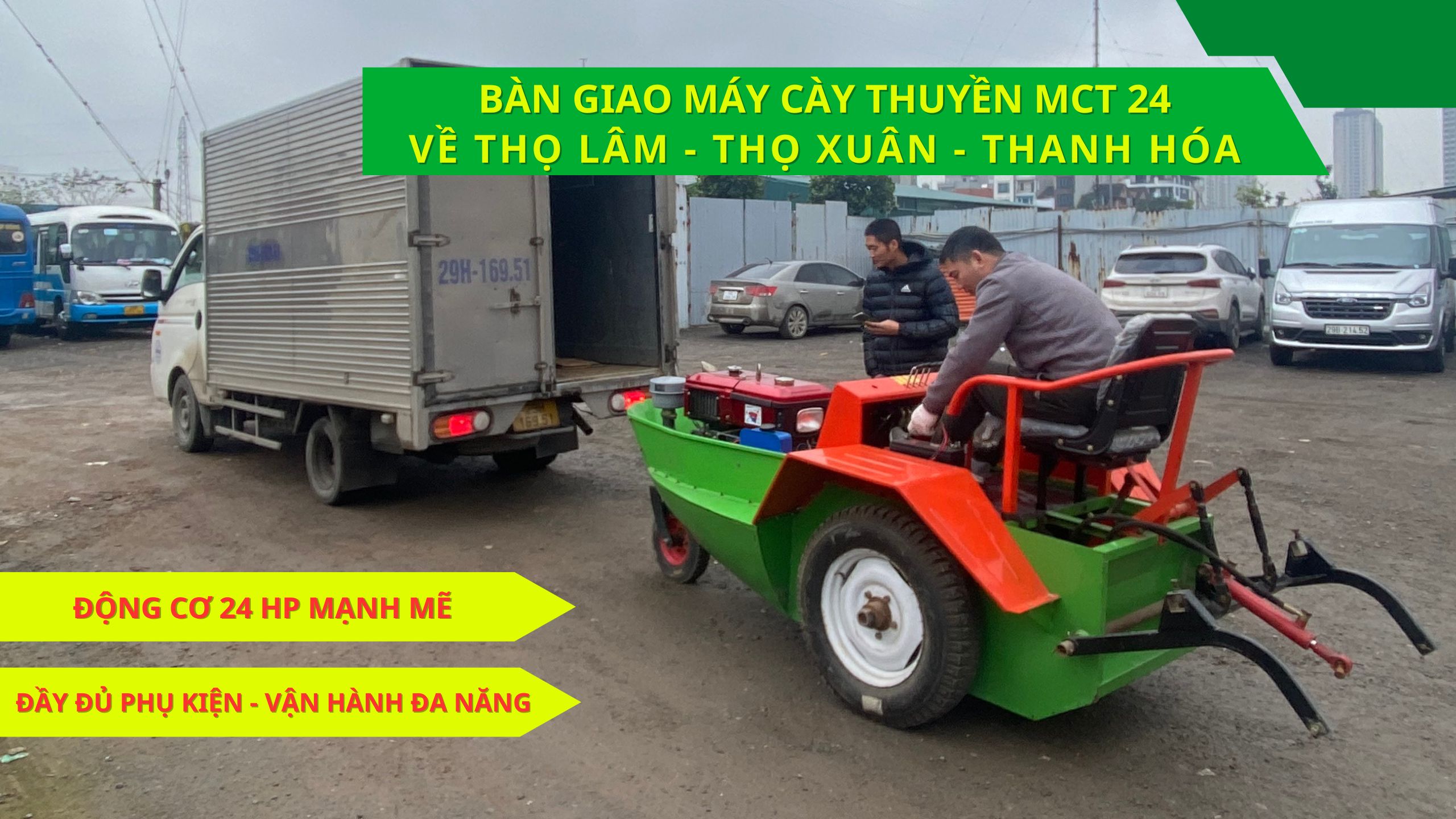 Bàn giao máy cày thuyền MCT 24 về Thọ Xuân - Thanh Hóa