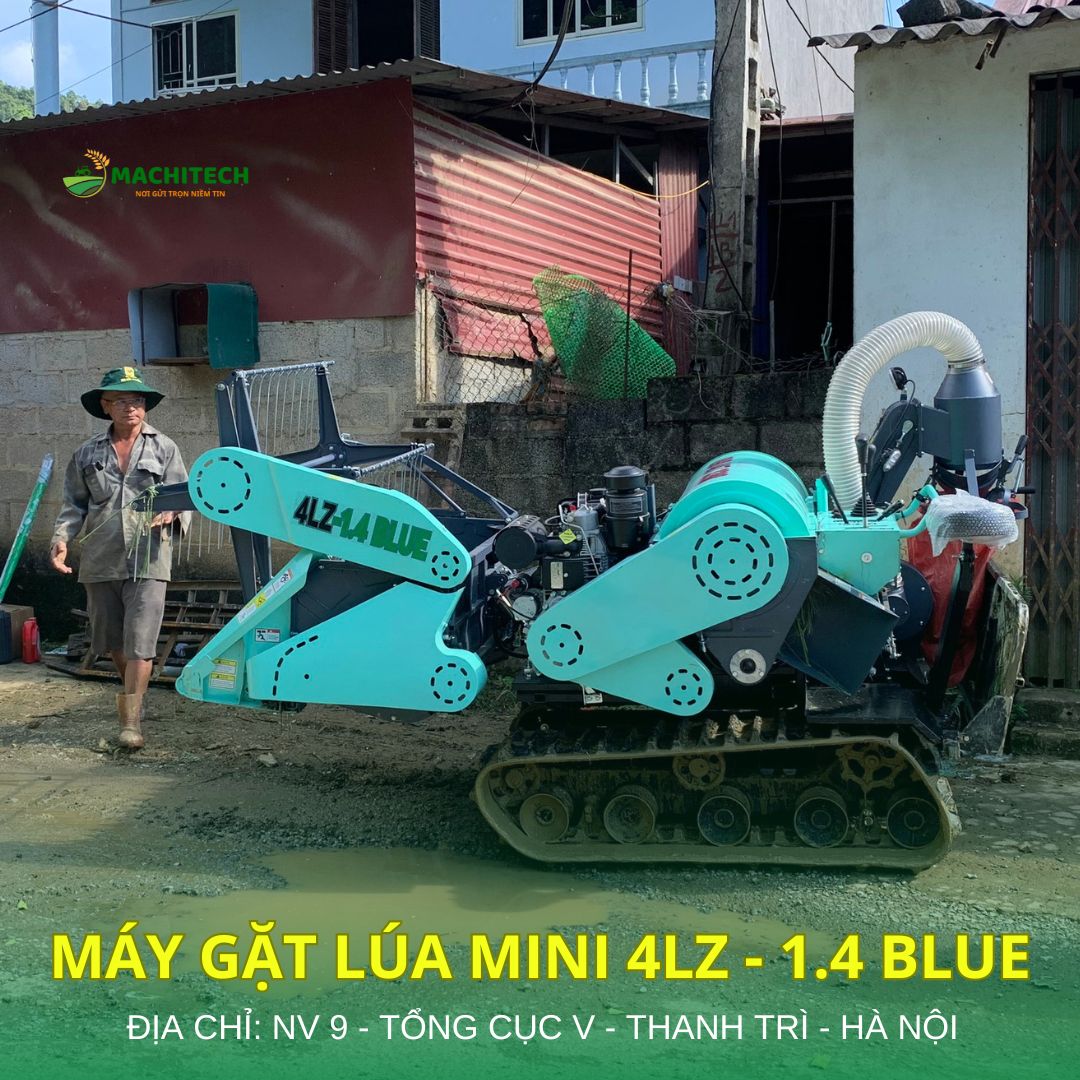 Máy Gặt Lúa Mini 4LZ - 1.4 Blue25