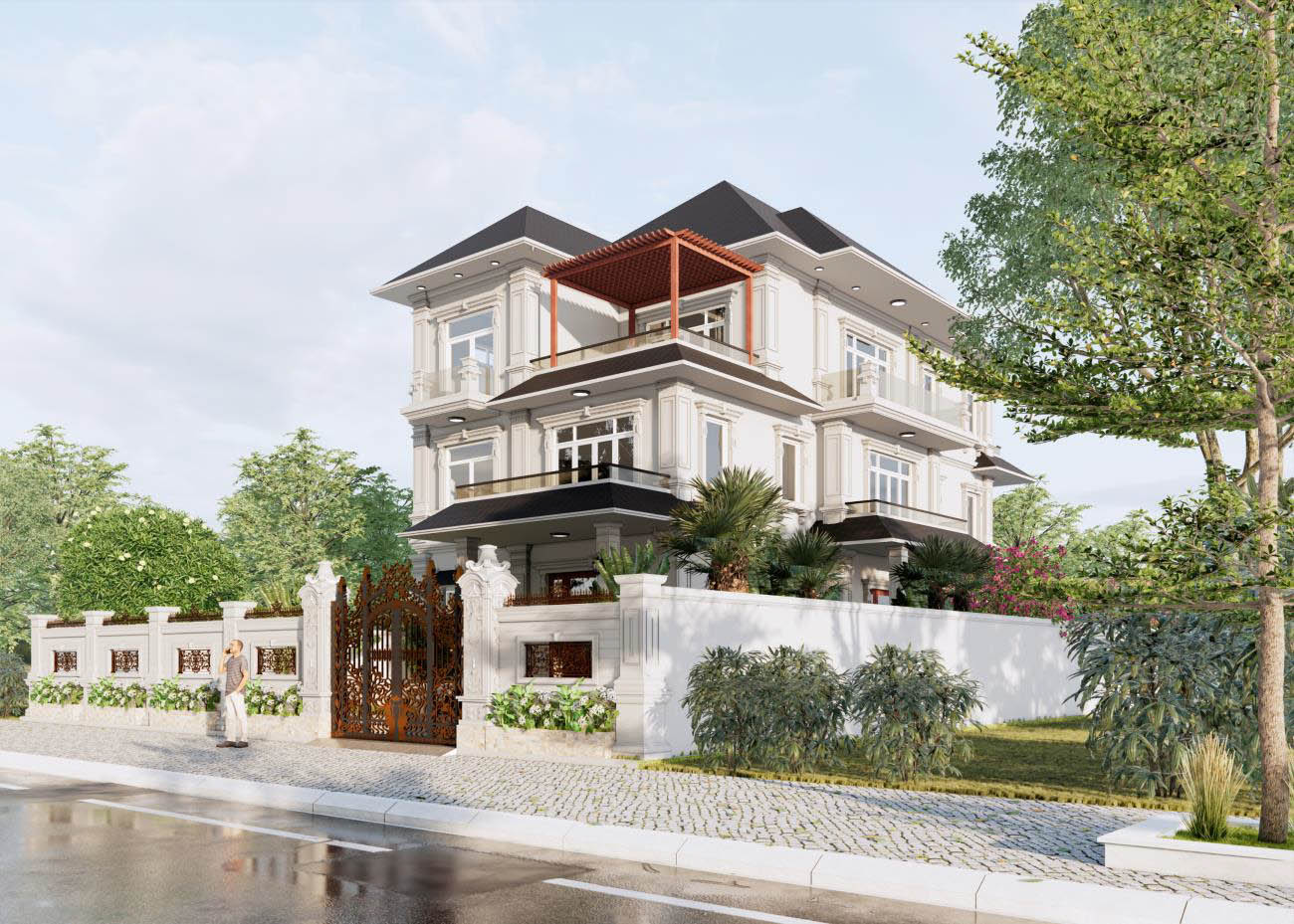 CÔNG TRÌNH: BIỆT THỰ, CHỦ ĐẦU TƯ: ANH DÂN