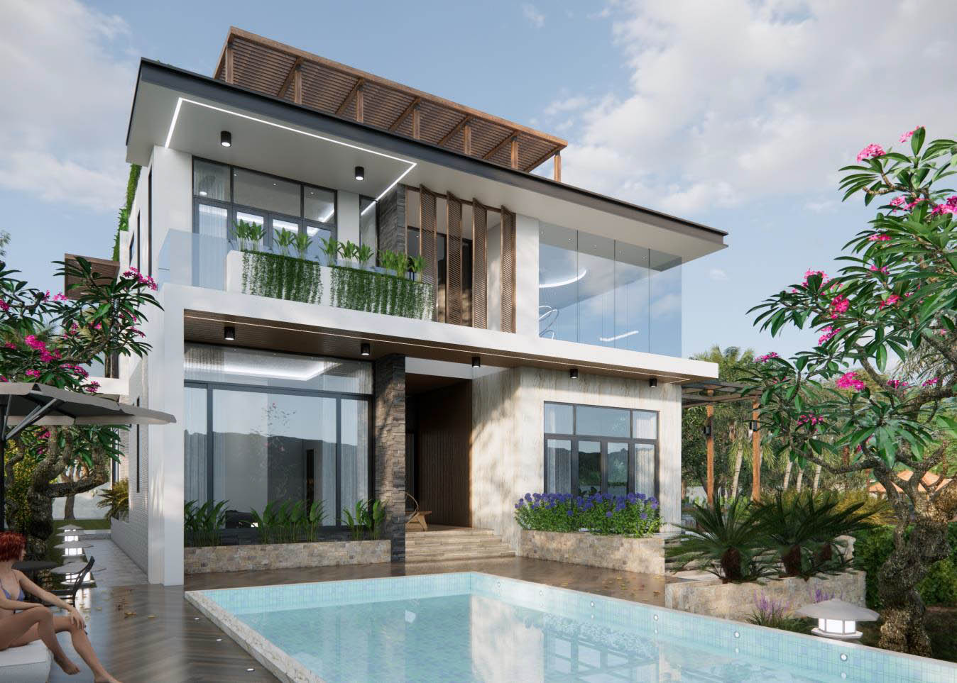 CÔNG TRÌNH: BIỆT THỰ, CHỦ ĐẦU TƯ: ANH MẠNH