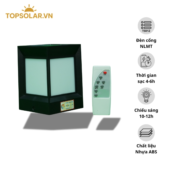 Đèn Cổng Năng Lượng Mặt Trời TS012