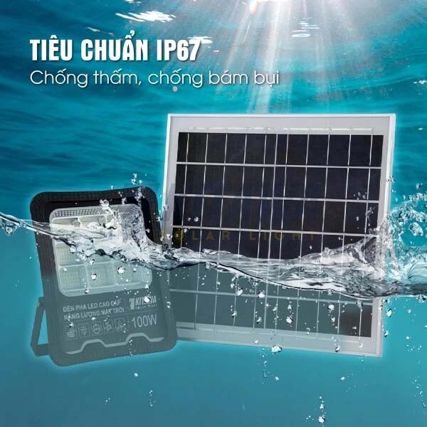 Đèn năng lượng mặt trời 100W 