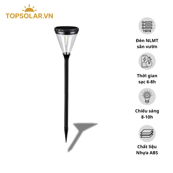 Đèn Năng Lượng Mặt Trời Sân Vườn TS018