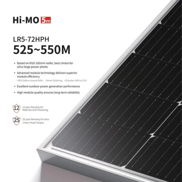 Tấm pin năng lượng mặt trời Longi 535W