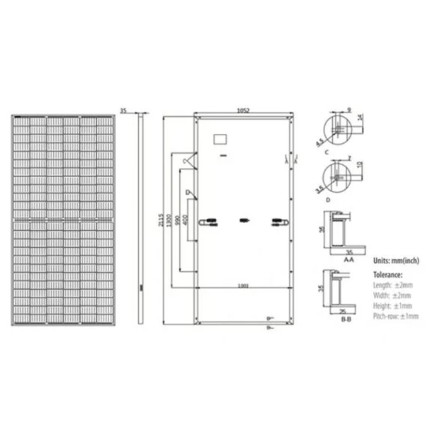 Tấm pin năng lượng mặt trời Longi 535W