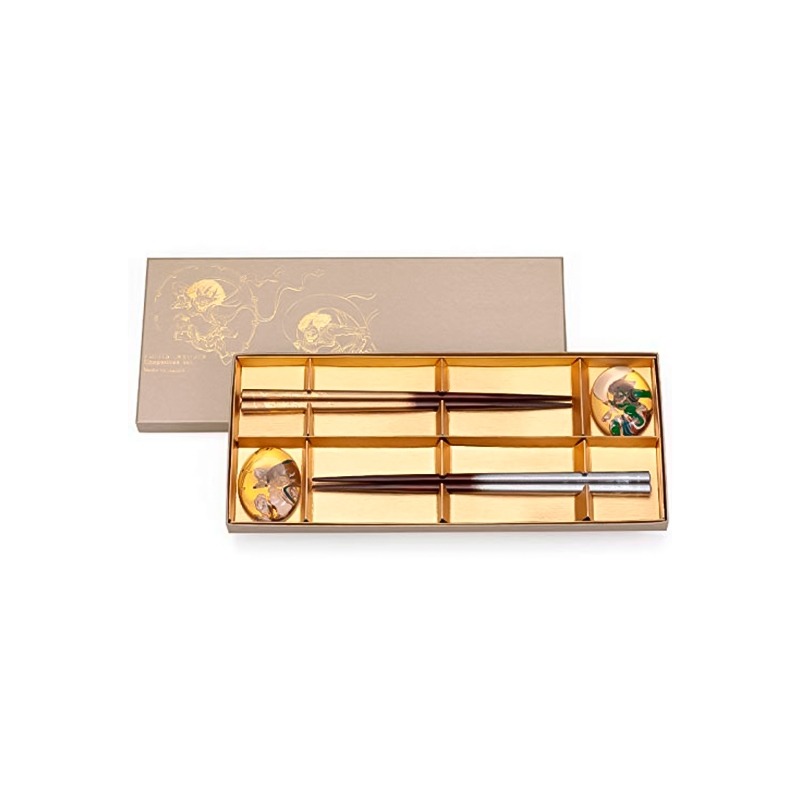 Aderia - Fujin Raijin - Bộ Đũa Ăn - 4 Món
