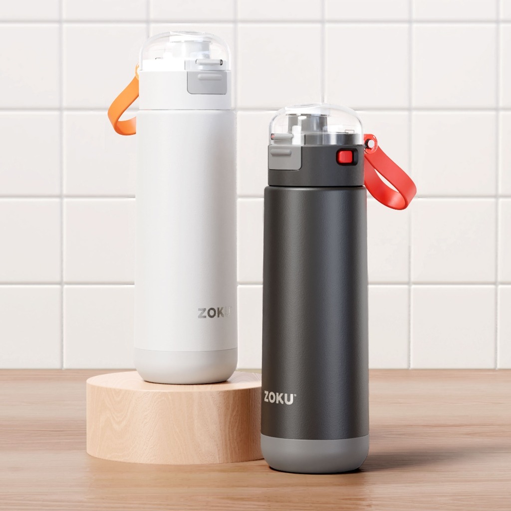 ZOKU - Bình Nước Thể Thao Nắp Bật Màu - 500ml