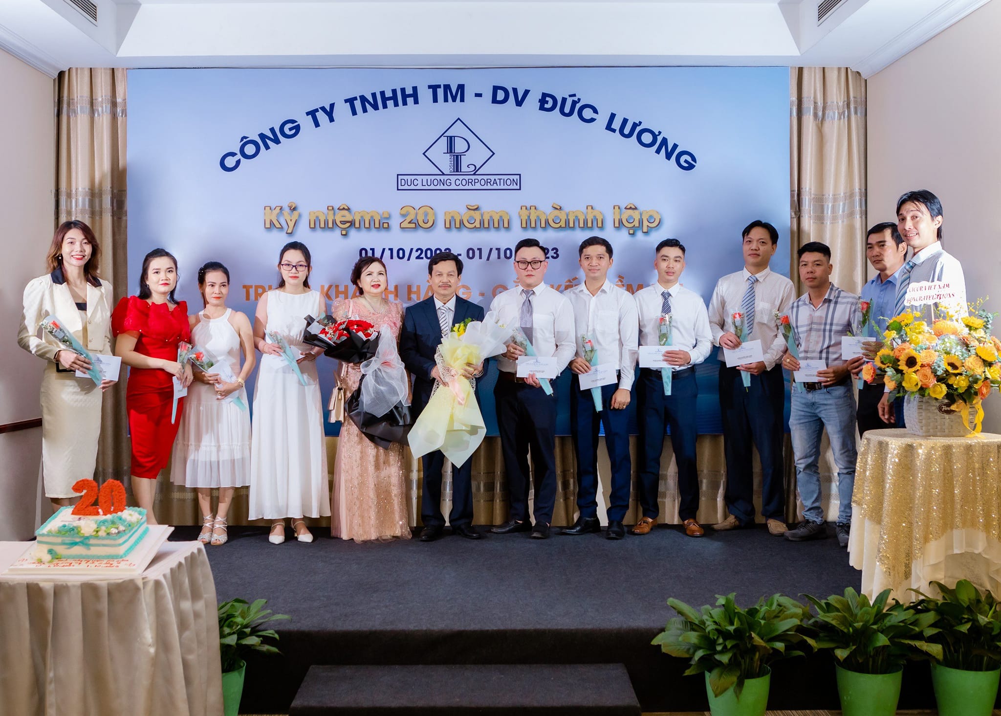 Lễ kỷ niệm 20 năm thành lập CÔNG TY TNHH TM-DV ĐỨC LƯƠNG (01/10/2003-01/10/2023)