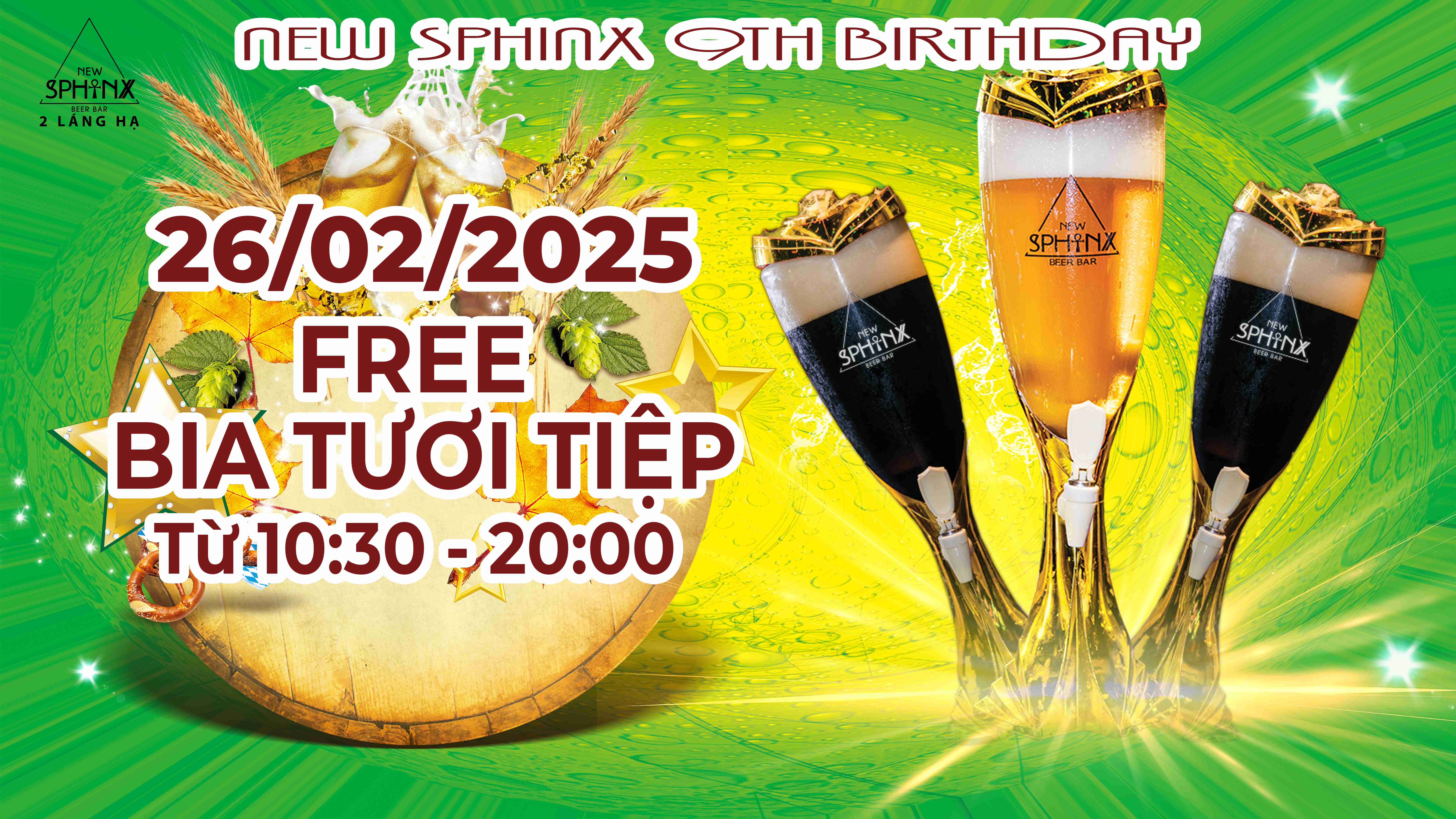 ƯU ĐÃI CỰC LỚN - MỪNG SINH NHẬT LẦN THỨ 9