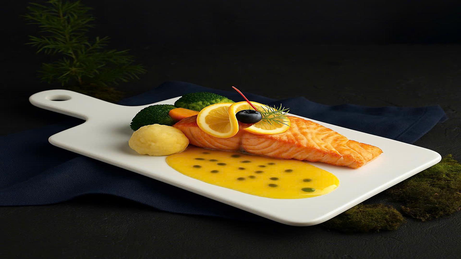 Cá Hồi Sốt Chanh Leo