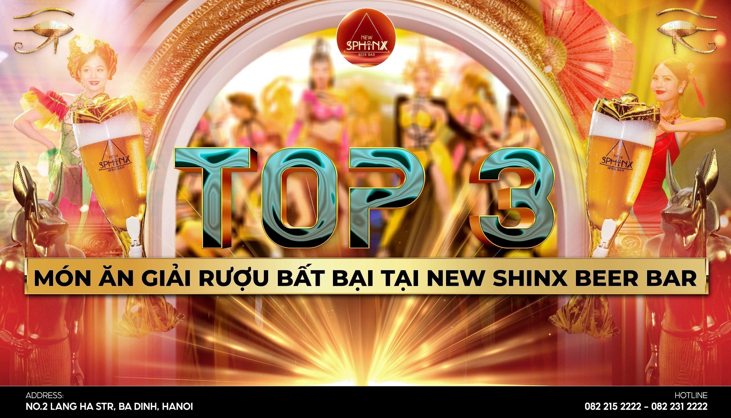 Top 3 món ăn giải rượu bất bại tại New Sphinx Beer Bar