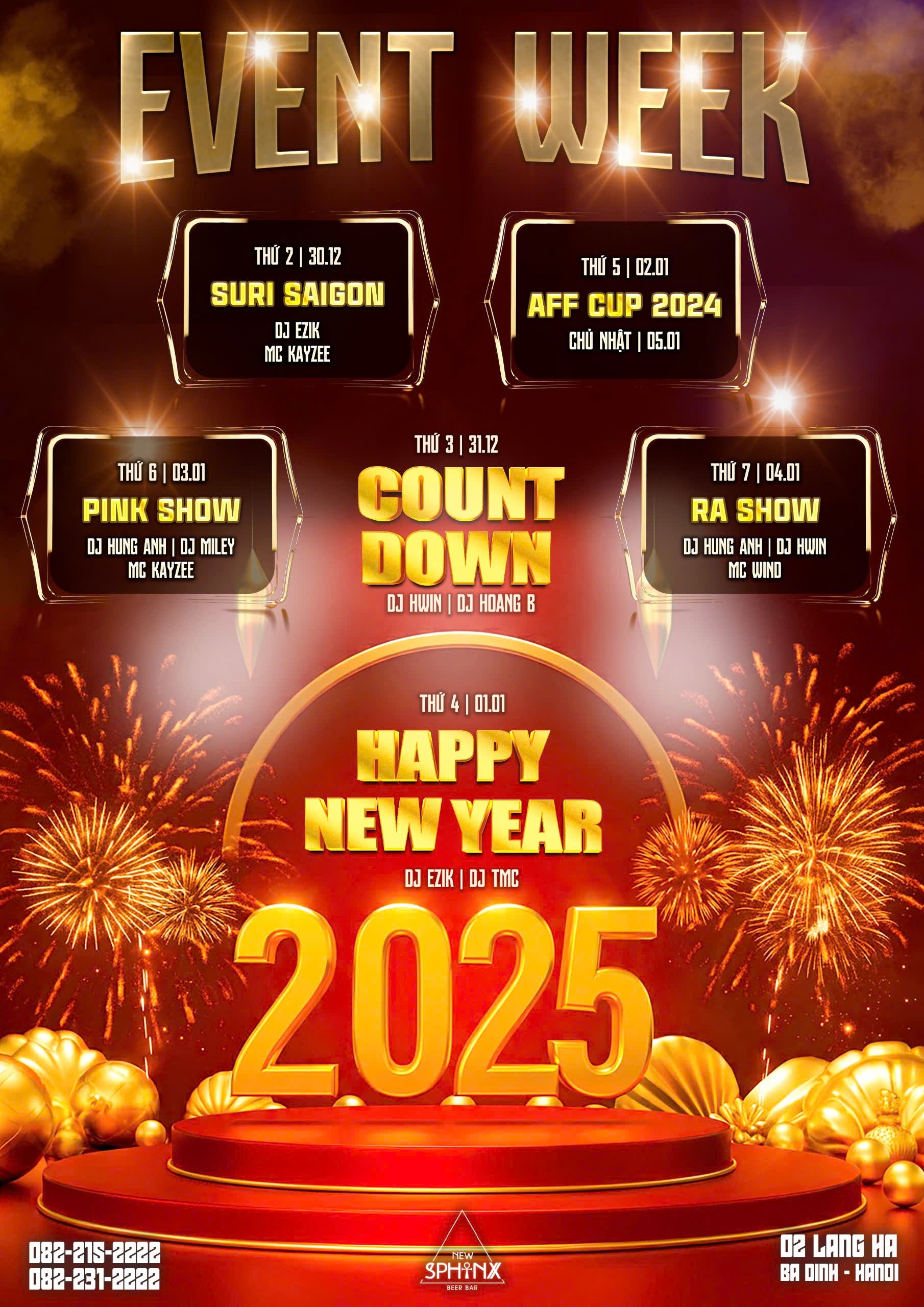 Event Week 30.12 - 05.01.2025