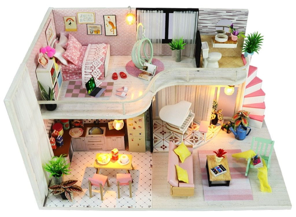Đồ chơi xếp hình nhà gỗ đẹp mắt_M035