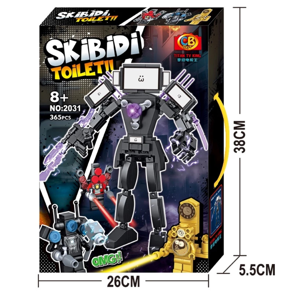 Đồ chơi xếp hình Robot Skibidi Titan TV_2031