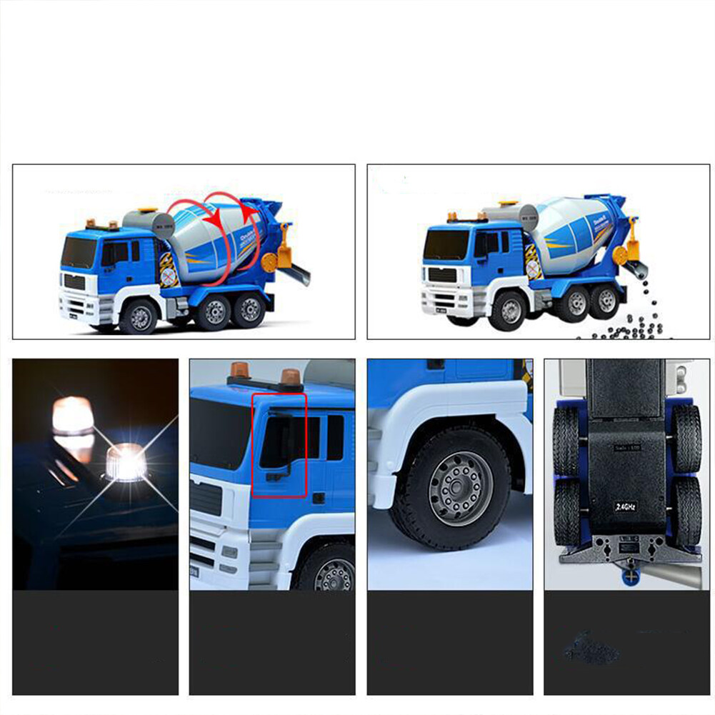 Mô hình xe trộn xi măng_E518-002