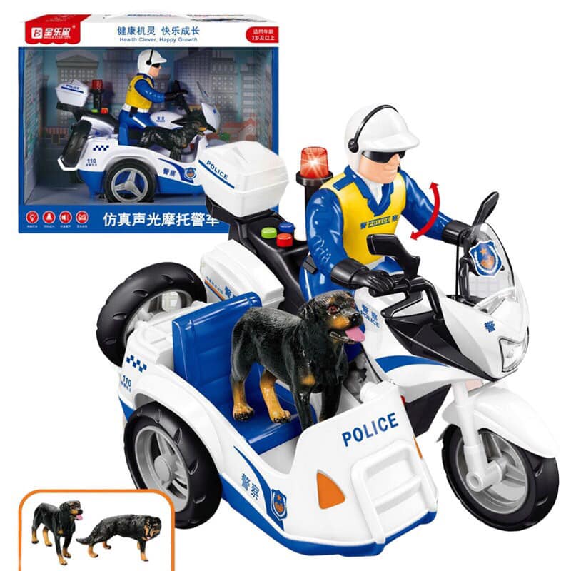 Mô hình xe máy cảnh sát cơ động_9861