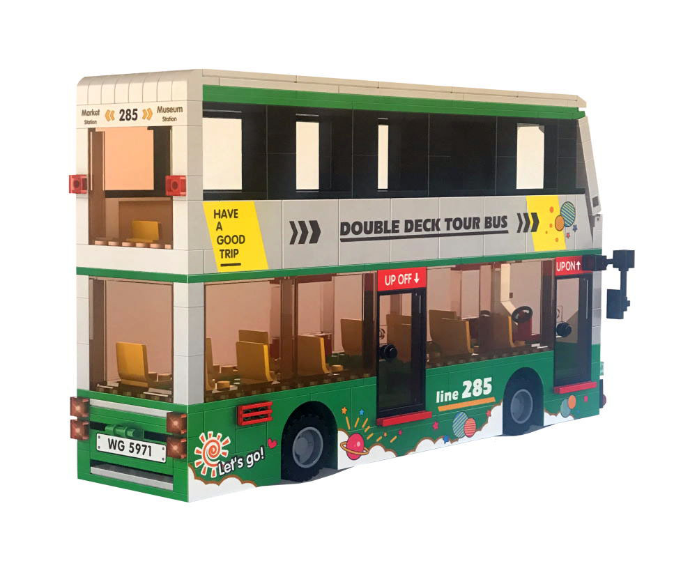 Đồ chơi xếp hình ô tô Doppeldecker Tour Bus_5971