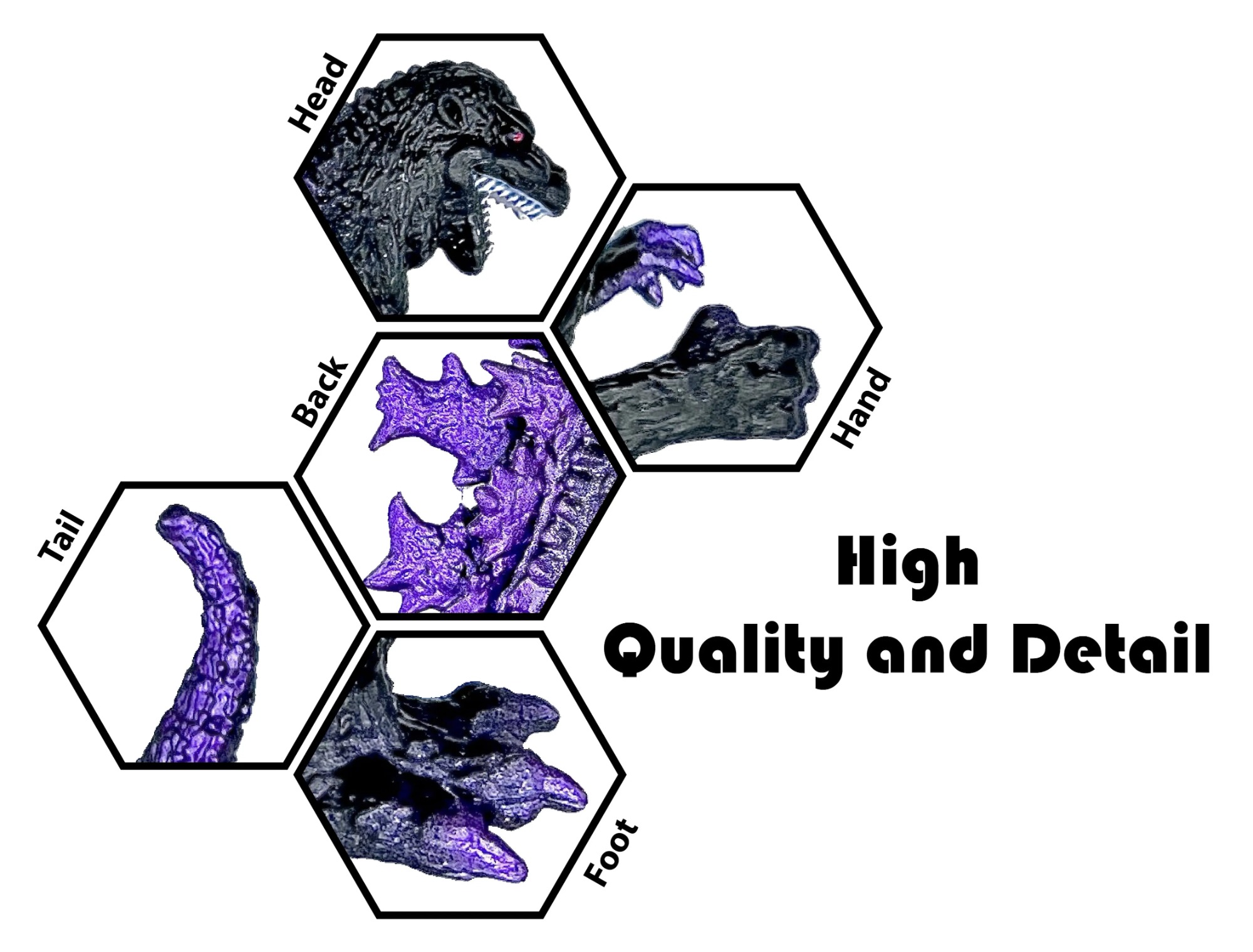 Mô hình gozilla nhỏ tím