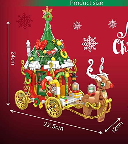 Đồ chơi xếp hình xe kéo tuần lộc_601012