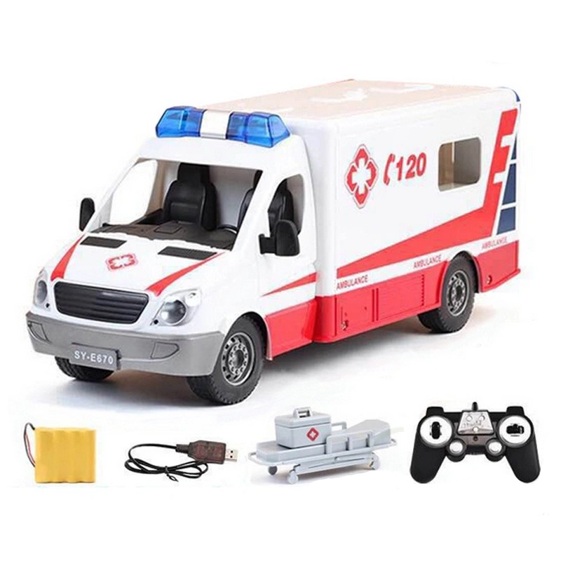 Mô hình xe cứu thương có điều khiển_E670-001