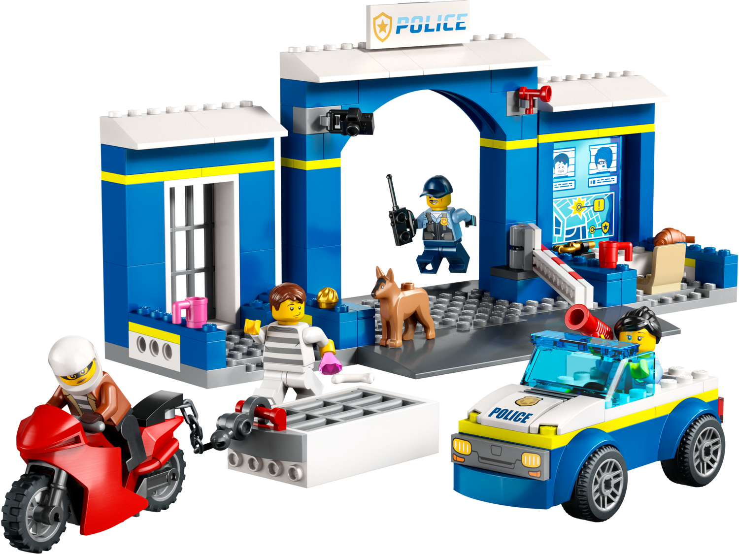 Đồ chơi xếp hình lego city trạm cảnh sát 60370