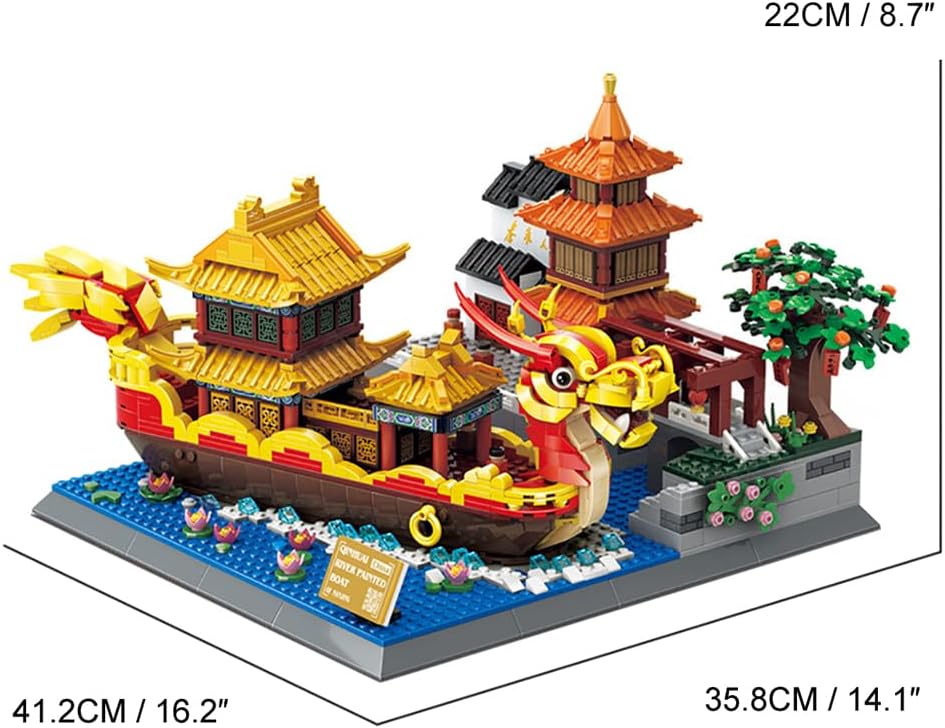 Đồ chơi xếp hình Chiếc Sơn Thuyền Sông Qinhuai_6232