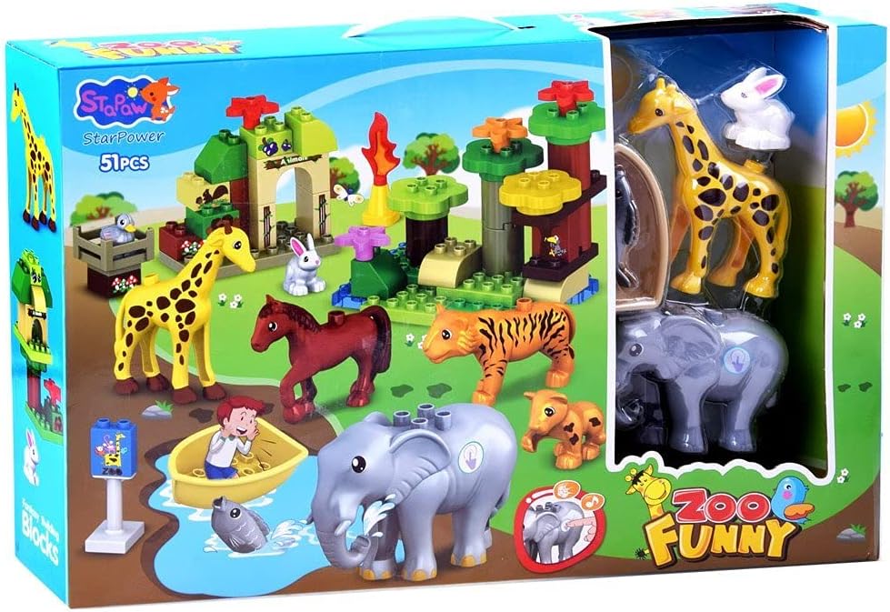 Đồ chơi xếp hình thế giới động vật ngộ nghĩnh Stapaw ZOO_3601