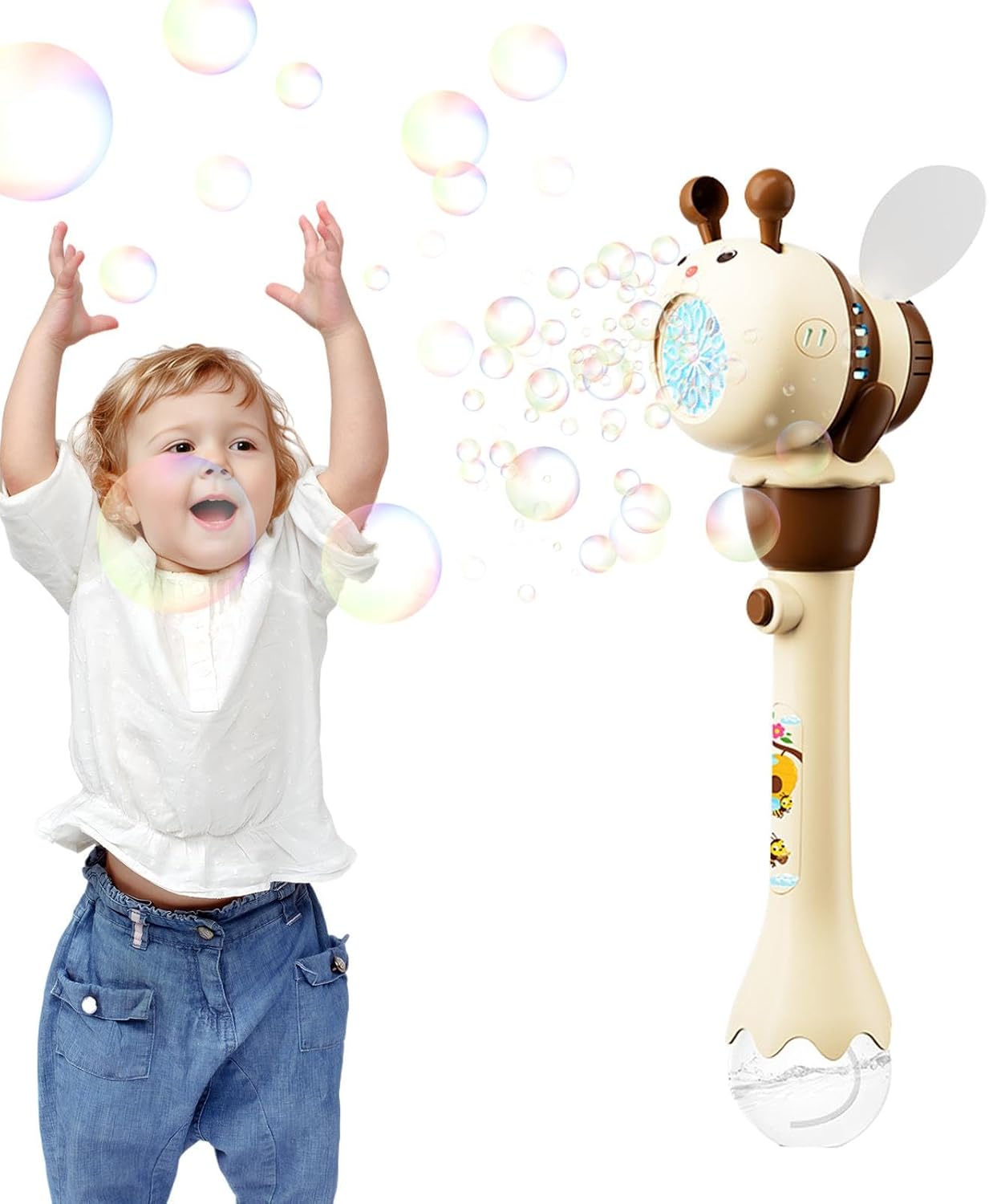 Đồ chơi gậy bong bóng con ong màu trắng_636-69