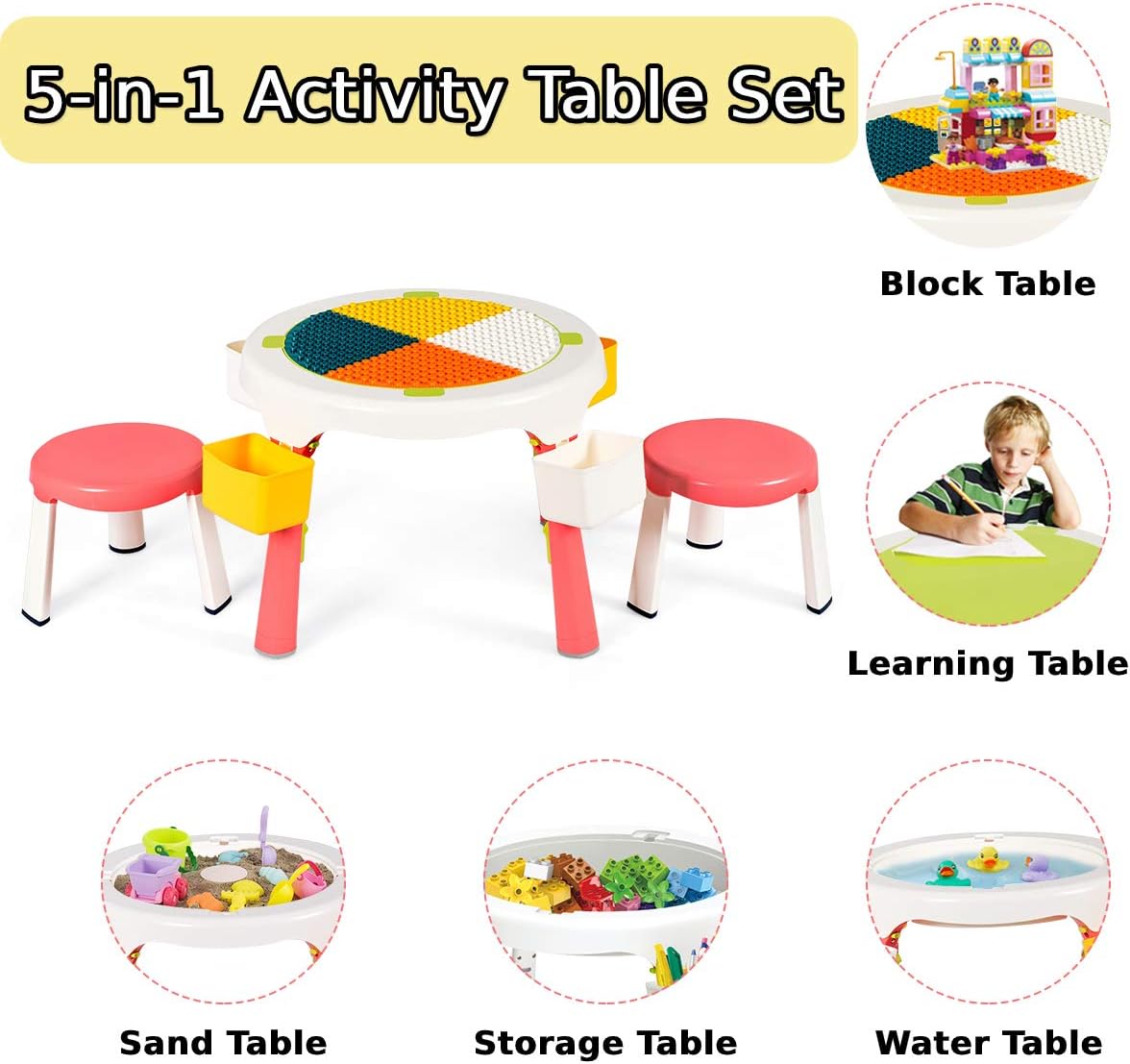 Bộ bàn trẻ em 5 trong 1 Maxmass_88005