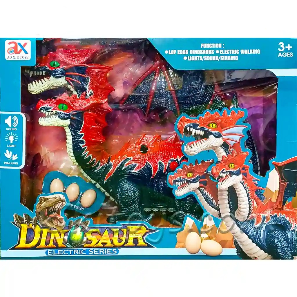 Mô hình khủng long 3 đầu đẻ trứng_919A