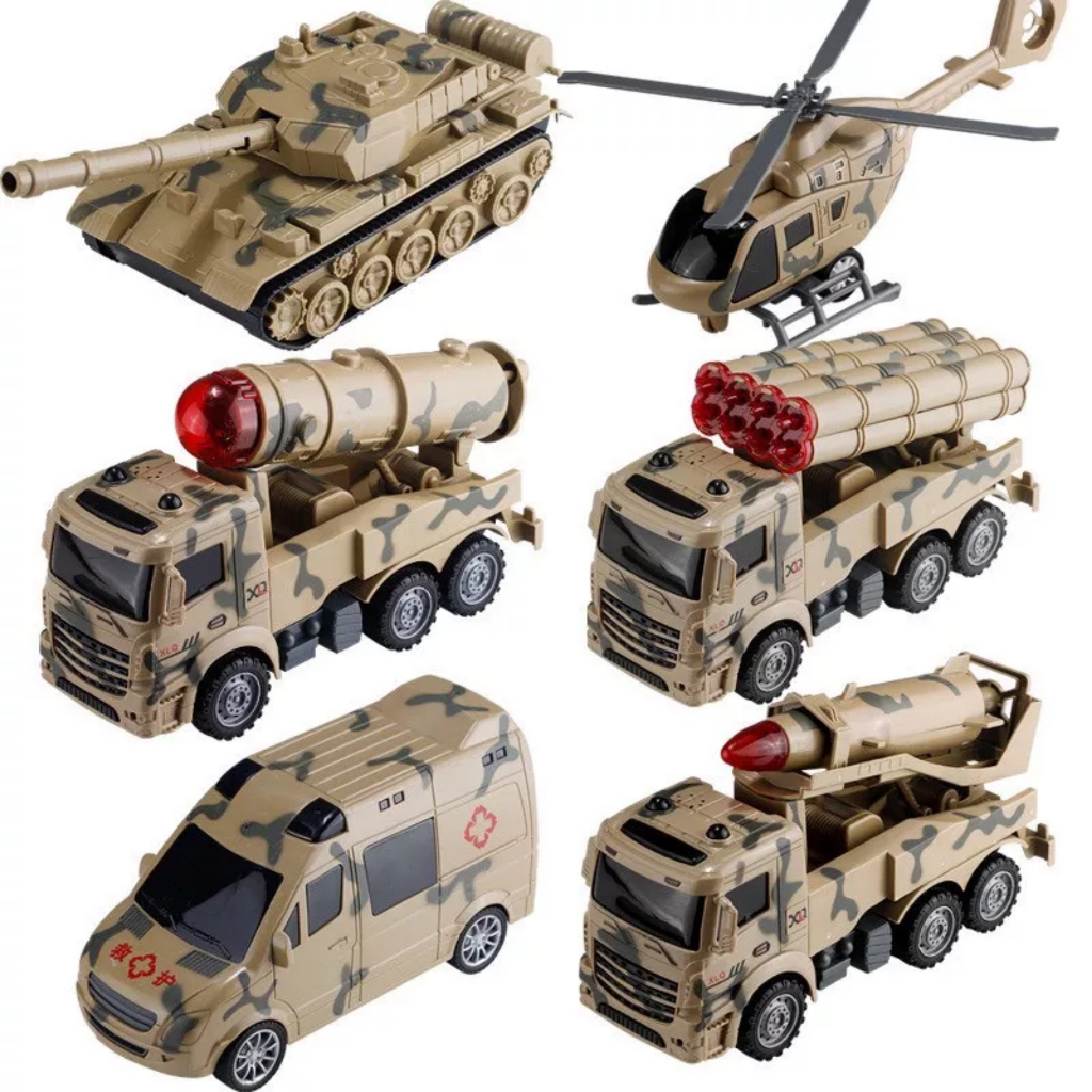 Mô hình 6 xe Quân Sự_XLQ-6T