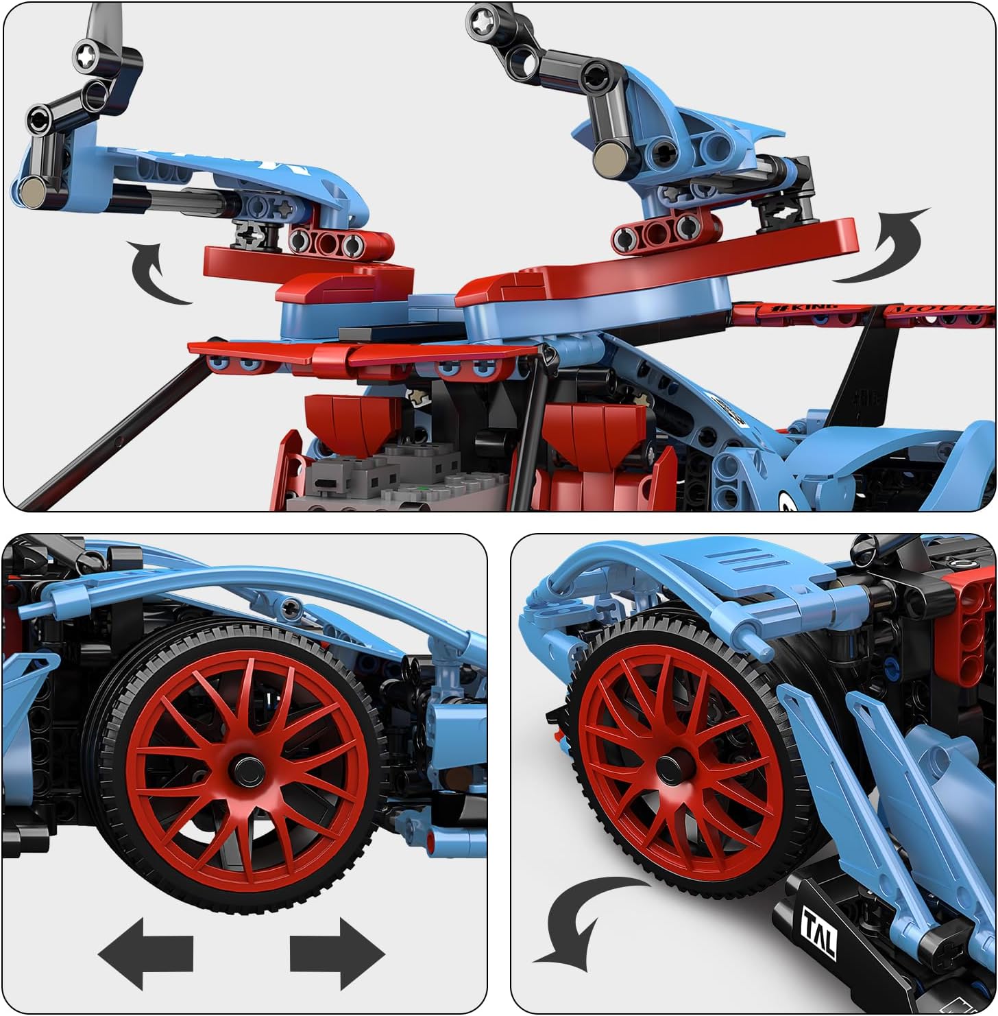 Đồ chơi xếp hình ô tô Sportwagen Apollo Blau điều khiển từ xa_13156