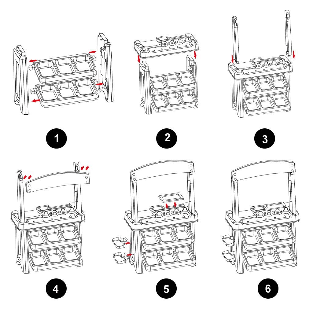 Mô hình quầy siêu thị bán kem và bánh ngọt_668-74