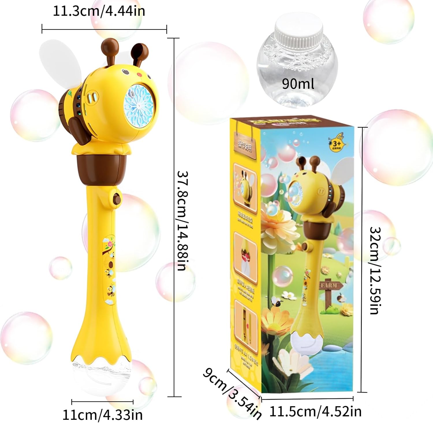 Đồ chơi gậy bong bóng con ong màu vàng_636-70