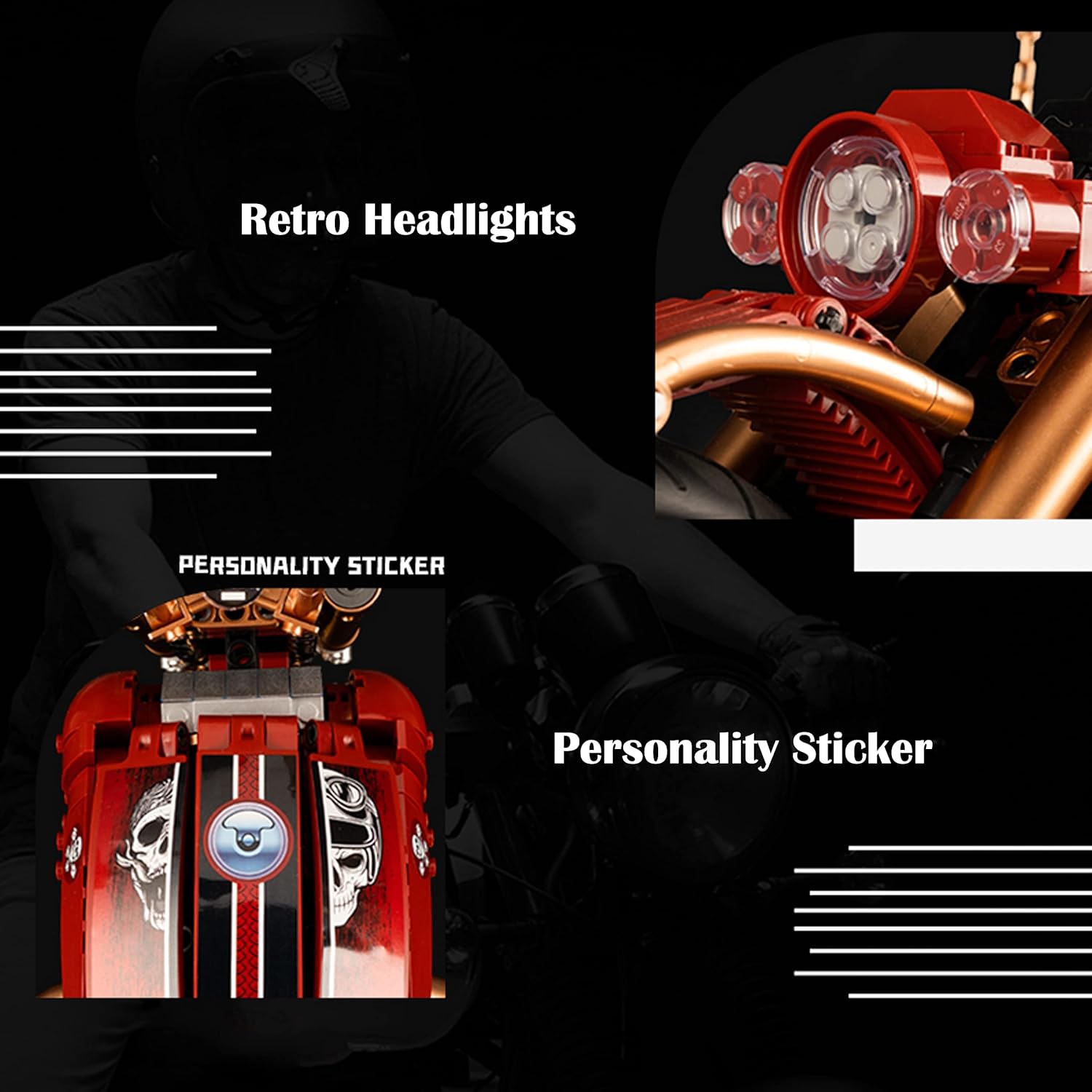 Đồ chơi xếp hình xe máy Harley Davidson_10514