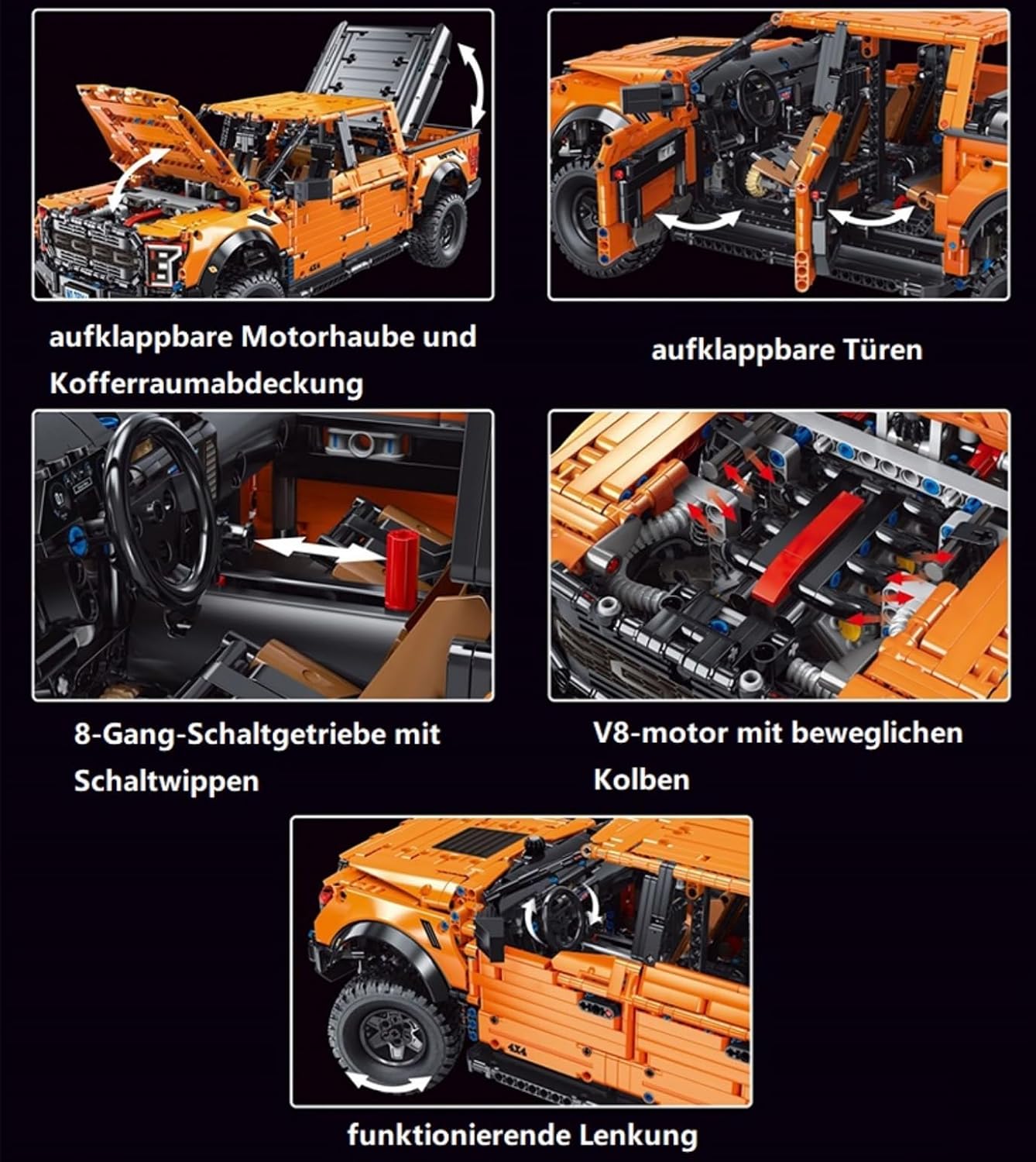 Đồ chơi xếp hình xe bán tải Ford F-150 Raptor_T5014