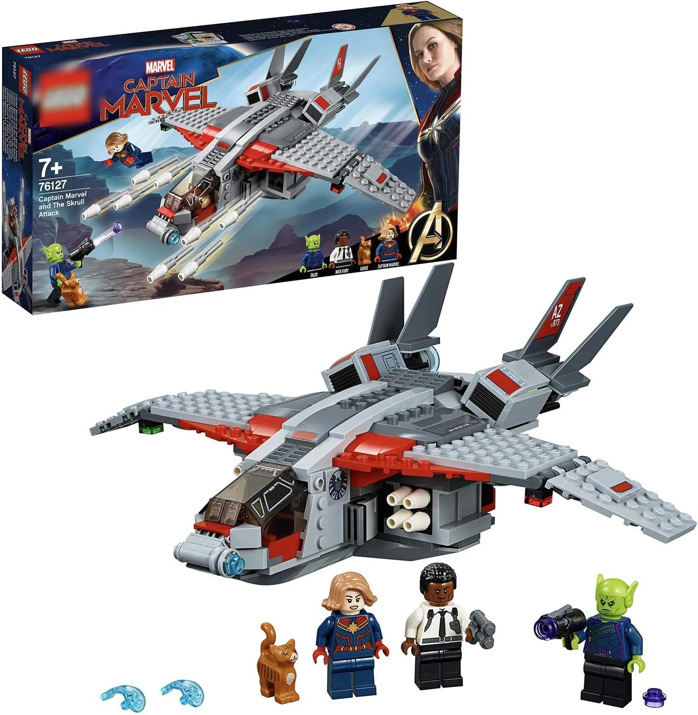 Đồ chơi xếp hình Captain Marvel và Cuộc tấn công của Skrul_07117