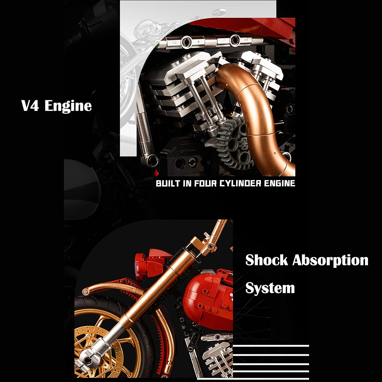 Đồ chơi xếp hình xe máy Harley Davidson_10514