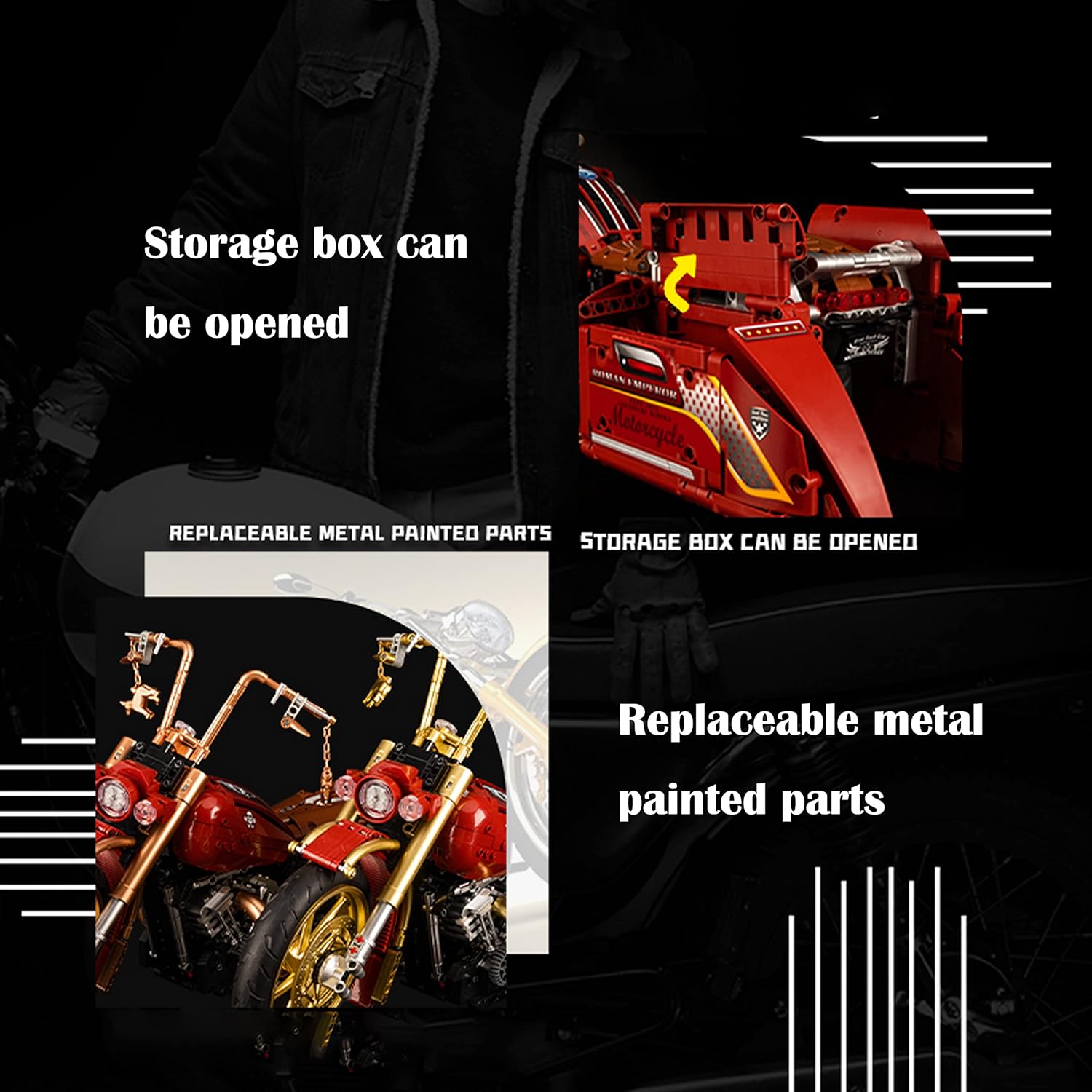 Đồ chơi xếp hình xe máy Harley Davidson_10514