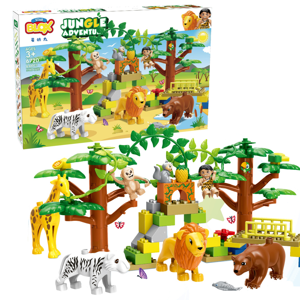 Đồ chơi xếp hình thế giới động vật Jungle Adventure_3720