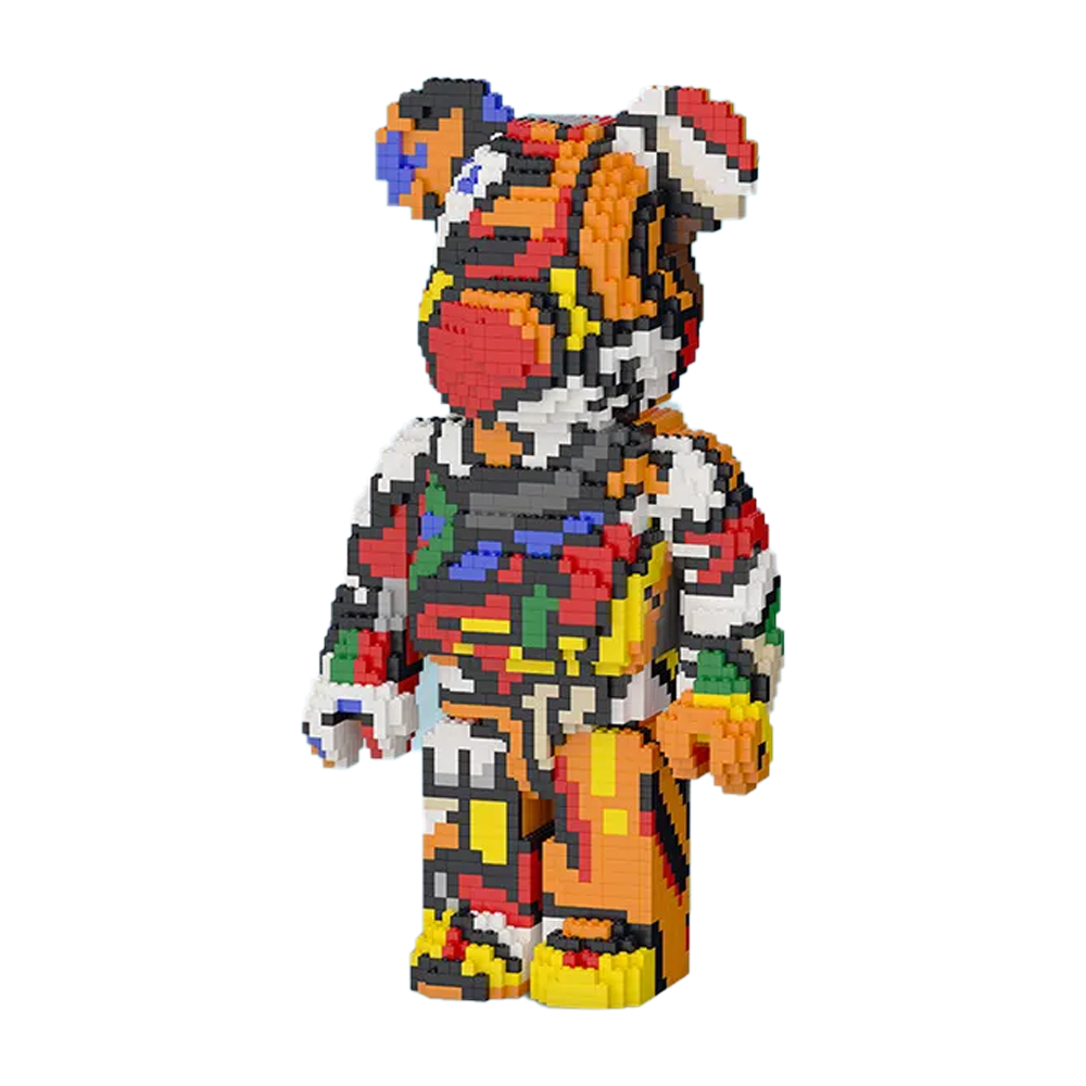 Đồ chơi xếp hình Bearbrick gấu họa tiết_89008