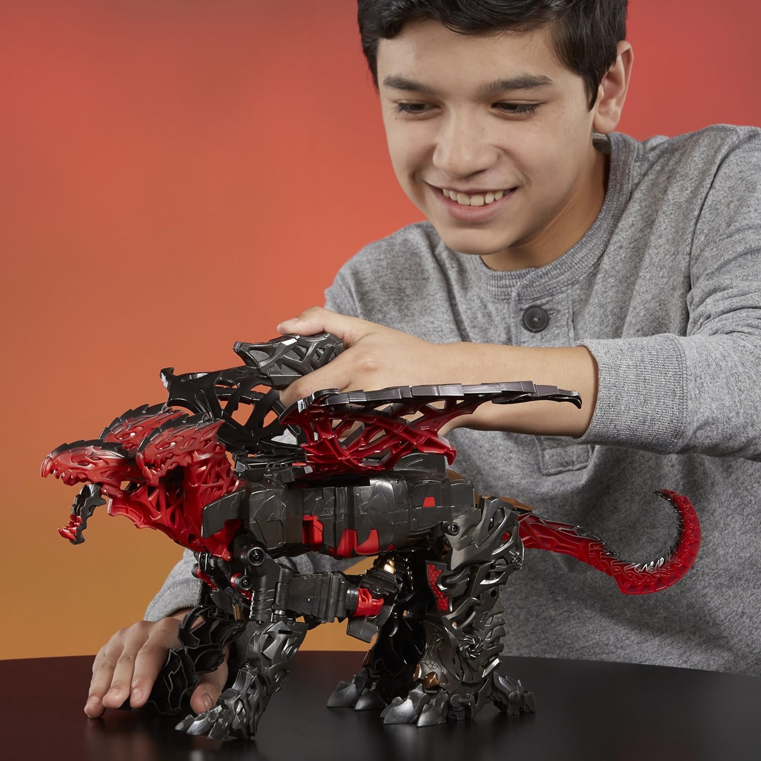 Mô hình Transformers: The Last Knight Mega 1-Step Turbo Changer Dragonstorm_C0934