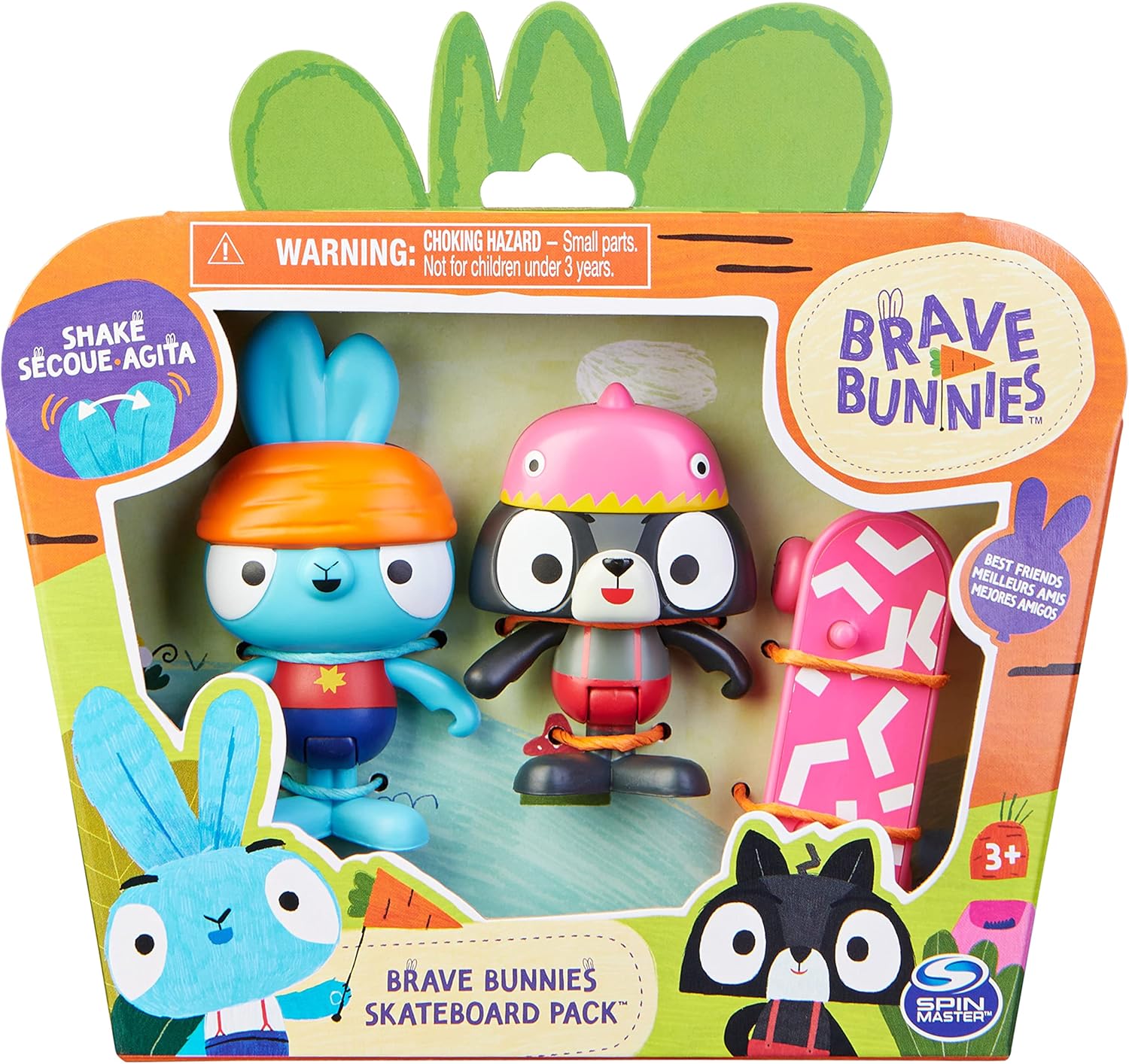 Mô hình Monser Brave Bunnies với Gói ván trượt phụ kiện BOP và Gấu trúc_6063773