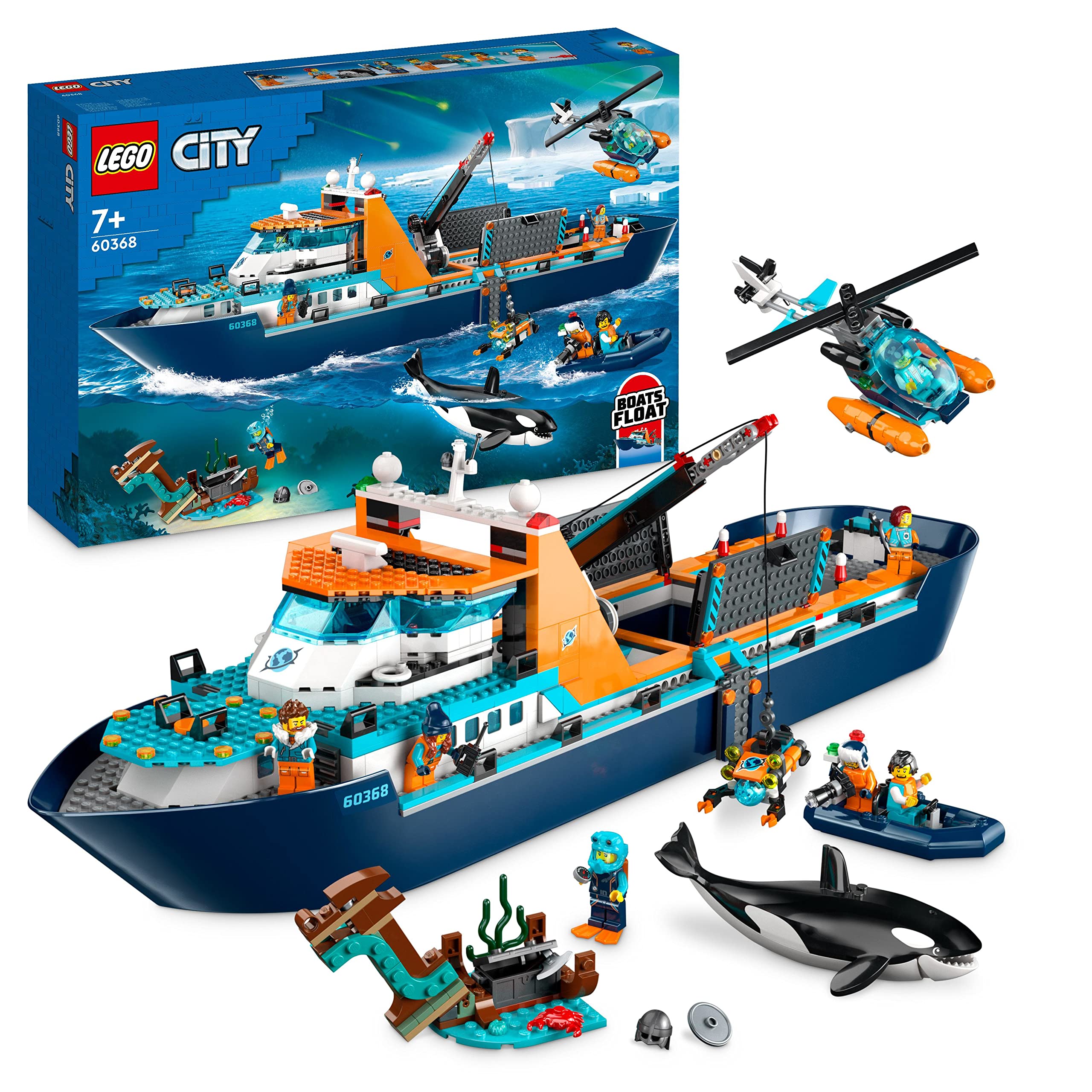 Đồ chơi xếp hình Lego city tàu thám hiểm bắc cực 60368