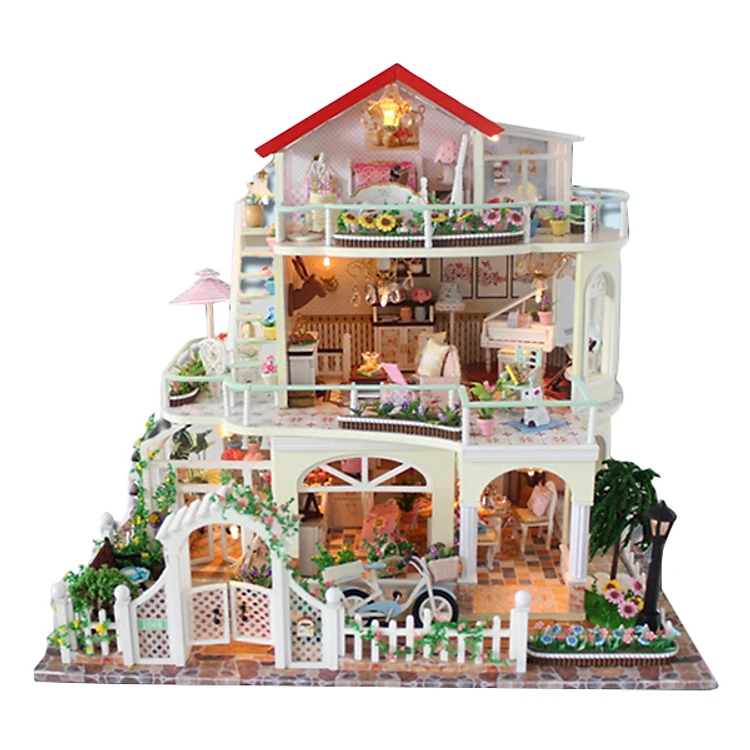 Đồ chơi xếp hình nhà búp bê biệt thự lớn_13845