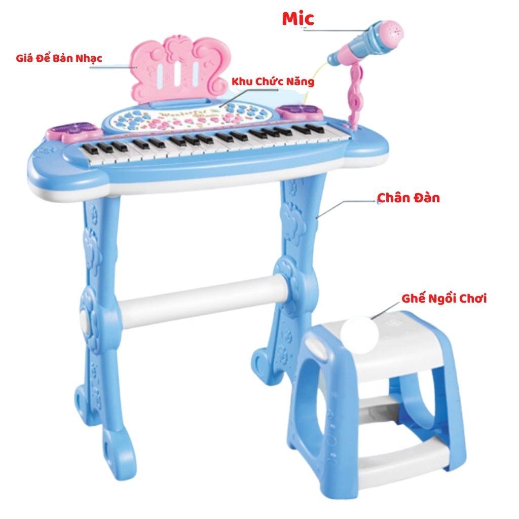 Đồ chơi Đàn Piano có micro_DJ205