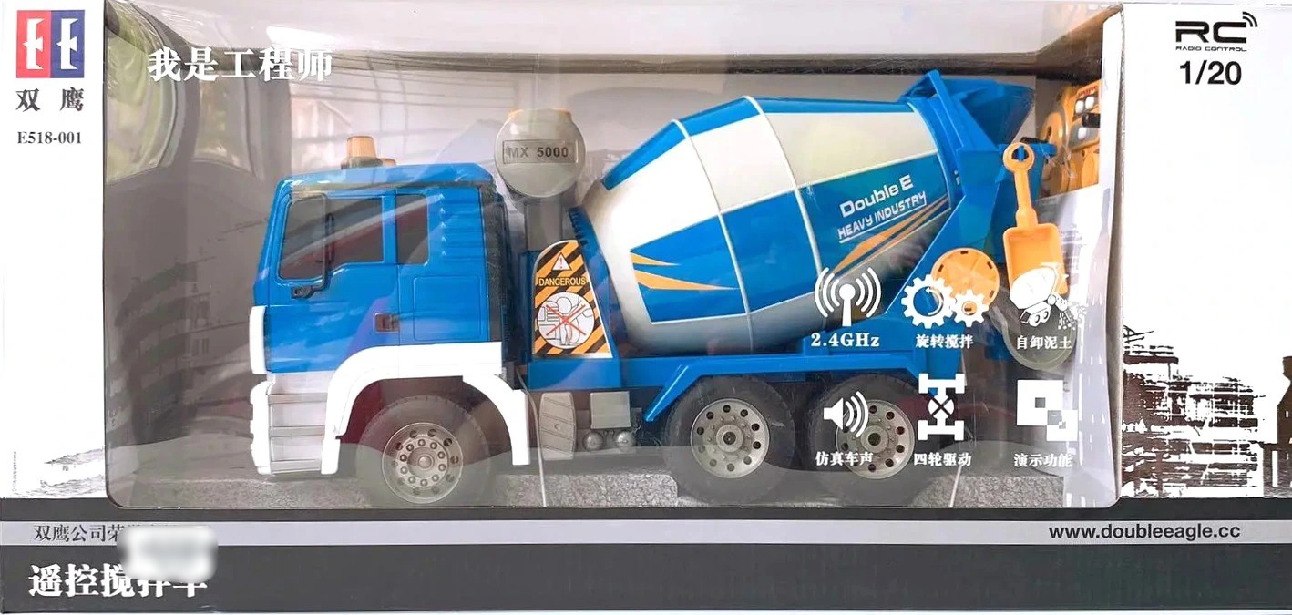 Mô hình xe trộn xi măng_E518-002