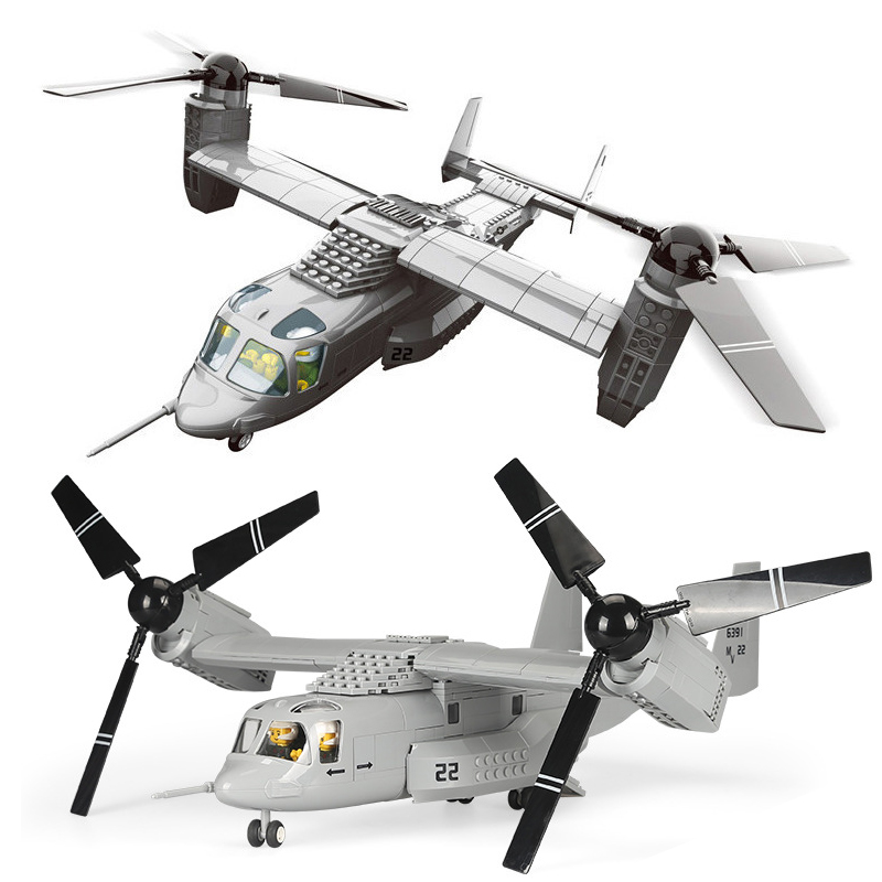 Đồ chơi xếp hình Máy bay V-22 Osprey Tiltrotor_5006