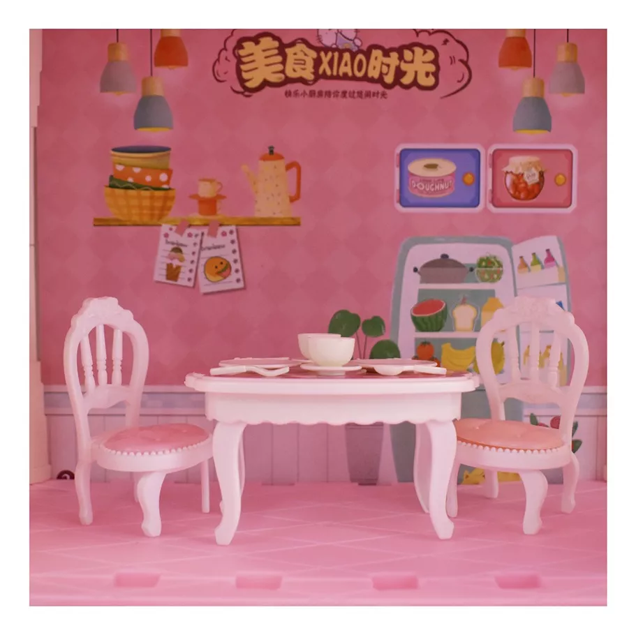 Đồ chơi xếp hình ngôi nhà búp bê - Biệt Thự Công Chúa Barbie nhiều tầng_7001