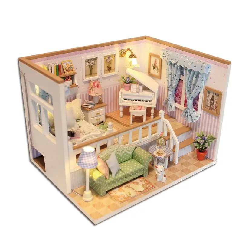 Đồ chơi xếp hình nhà búp bê bằng gỗ_M026